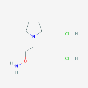 molecular formula C6H16Cl2N2O B12310921 O-(2-(Pyrrolidin-1-yl)ethyl)hydroxylamine dihydrochloride 