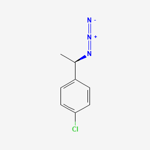 molecular formula C8H8ClN3 B12310932 1-[(1R)-1-azidoethyl]-4-chlorobenzene 