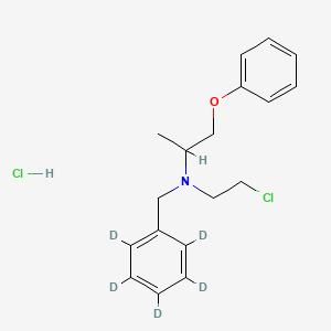 molecular formula C18H23Cl2NO B12310969 (+/-)-Phenoxybenzamine-d5 HCl (benzyl-2,3,4,5,6-d5) 