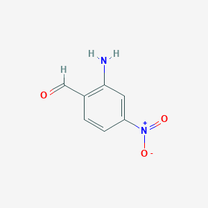 molecular formula C7H6N2O3 B012311 2-Amino-4-nitrobenzaldehyde CAS No. 109466-84-4