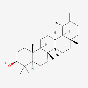 molecular formula C30H50O B1231100 (3S,6aR,6bR,8aR,12S,14bR)-4,4,6a,6b,8a,12,14b-heptamethyl-11-methylene-1,2,3,4a,5,6,6a,7,8,9,10,12,12a,13,14,14a-hexadecahydropicen-3-ol 