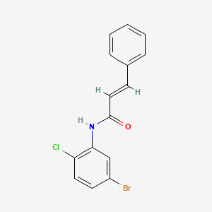 molecular formula C15H11BrClNO B12311004 N-(5-Bromo-2-chlorophenyl)-3-phenylprop-2-enamide 