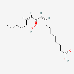 molecular formula C18H32O4 B1231102 (11S)-11-hydroperoxylinoleic acid 