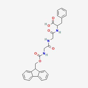 molecular formula C28H27N3O6 B12311023 N-Fmoc-glycylglycyl-L-phenylalanine 