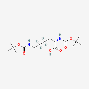 molecular formula C16H30N2O6 B12311026 L-Lysine-4,4,5,5-d4-bis-N-t-BOC 