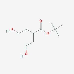 Tert-butyl 4-hydroxy-2-(2-hydroxyethyl)butanoate