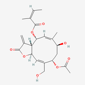 molecular formula C22H28O8 B1231105 Eupacunolin 