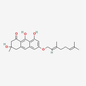 molecular formula C25H30O5 B1231106 Vismione D 