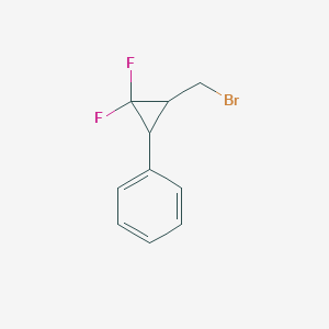 (3-(Bromomethyl)-2,2-difluorocyclopropyl)benzene