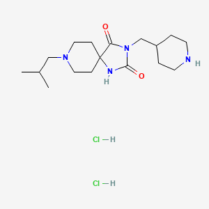 8-Isobutyl-3-(piperidin-4-ylmethyl)-1,3,8-triazaspiro[4.5]decane-2,4-dione dihydrochloride