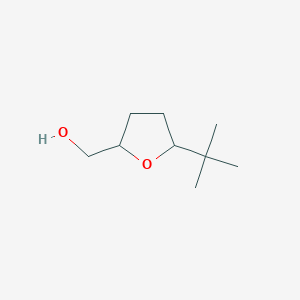 molecular formula C9H18O2 B12311124 (5-Tert-butyloxolan-2-yl)methanol 