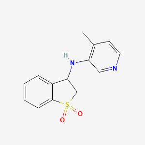 3-[(4-Methylpyridin-3-yl)amino]-2,3-dihydro-1lambda6-benzothiophene-1,1-dione