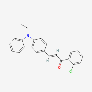 (E)-1-(2-chlorophenyl)-3-(9-ethyl-9H-carbazol-3-yl)prop-2-en-1-one