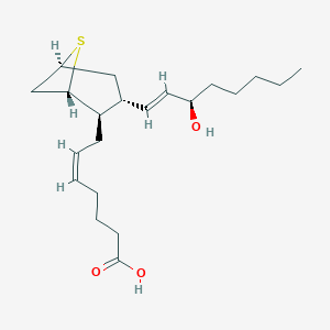 molecular formula C21H34O3S B1231116 11alpha-carba-9alpha,11beta-thia-Txa2 