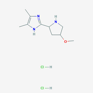 2-(4-methoxypyrrolidin-2-yl)-4,5-dimethyl-1H-imidazole dihydrochloride