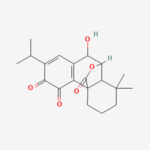 molecular formula C20H24O5 B12311169 Rosmanol quinone 