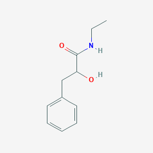 molecular formula C11H15NO2 B12311170 N-Ethyl-2-hydroxy-3-phenylpropanamide 