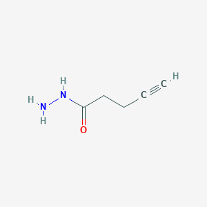 molecular formula C5H8N2O B12311179 Pent-4-ynehydrazide 