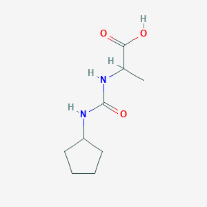 2-[(Cyclopentylcarbamoyl)amino]propanoic acid