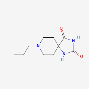 molecular formula C10H17N3O2 B12311199 8-Propyl-1,3,8-triazaspiro[4.5]decane-2,4-dione 