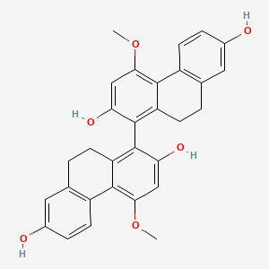 molecular formula C30H26O6 B12311211 Blestriarene A 