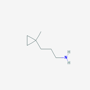 molecular formula C7H15N B12311263 3-(1-Methylcyclopropyl)propan-1-amine 