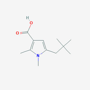 5-(2,2-Dimethylpropyl)-1,2-dimethyl-1H-pyrrole-3-carboxylic acid