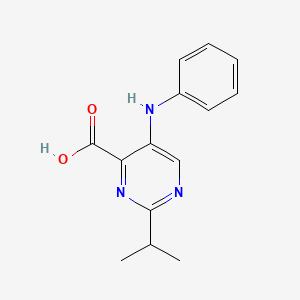 2-Isopropyl-5-(phenylamino)pyrimidine-4-carboxylic acid