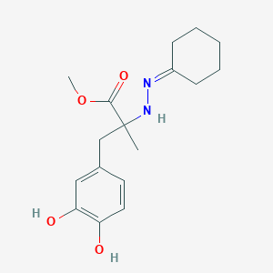 molecular formula C17H24N2O4 B12311345 D,L-Carbidopa Methyl Ester N-Cyclohexylidene 