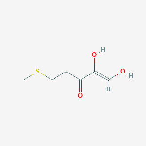 molecular formula C6H10O3S B1231135 1,2-二羟基-5-(甲硫基)戊-1-烯-3-酮 CAS No. 746507-19-7