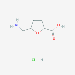 rac-(2R,5S)-5-(aminomethyl)oxolane-2-carboxylic acid hydrochloride, cis