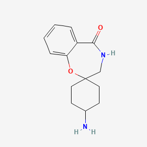 4'-amino-3,4-dihydro-5H-spiro[benzo[f][1,4]oxazepine-2,1'-cyclohexan]-5-one