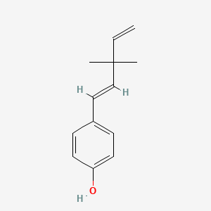4-(3,3-Dimethyl-1,4-pentadienyl)phenol