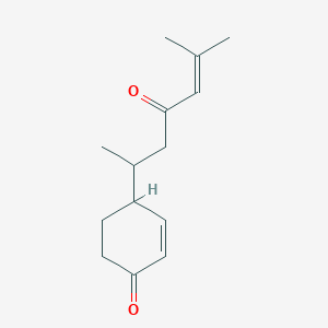 4-(6-methyl-4-oxohept-5-en-2-yl)cyclohex-2-en-1-one