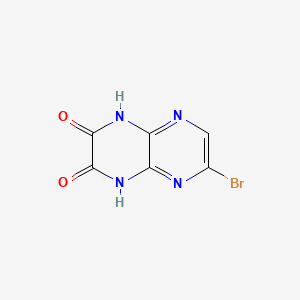 molecular formula C6H3BrN4O2 B1231141 6-Bromopyrazino(2,3-b)pyrazine-2,3-diol CAS No. 22855-28-3