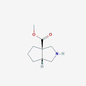 rac-methyl (3aR,6aR)-octahydrocyclopenta[c]pyrrole-3a-carboxylate, cis