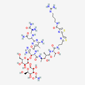 molecular formula C55H84N20O21S2 B1231143 bleomycin B2 CAS No. 9060-10-0