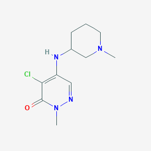 4-Chloro-2-methyl-5-((1-methylpiperidin-3-yl)amino)pyridazin-3(2H)-one