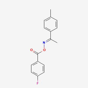 (1E)-1-(4-methylphenyl)ethanone O-(4-fluorobenzoyl)oxime