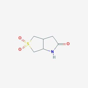 molecular formula C6H9NO3S B12311460 Hexahydro-1H-5lambda6-thieno[3,4-b]pyrrole-2,5,5-trione 