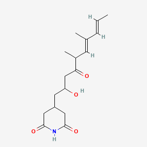 4-[(6E,8E)-2-hydroxy-5,7-dimethyl-4-oxodeca-6,8-dienyl]piperidine-2,6-dione