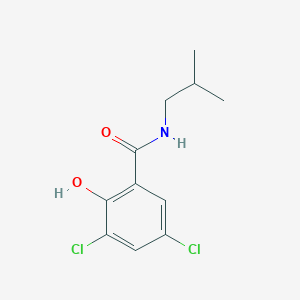 molecular formula C11H13Cl2NO2 B12311522 3,5-Dichloro-2-hydroxy-N-isobutylbenzamide 