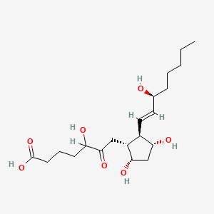 molecular formula C20H34O7 B1231161 5-Hydroxy-6-ketoprostaglandin F1alpha CAS No. 98093-82-4