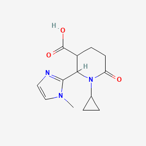 rac-(2R,3R)-1-cyclopropyl-2-(1-methyl-1H-imidazol-2-yl)-6-oxopiperidine-3-carboxylic acid, trans