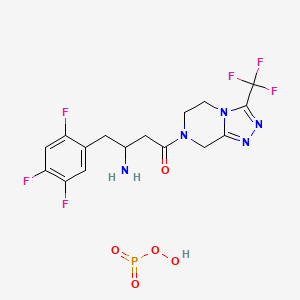 molecular formula C16H18F6N5O5P B12311633 Rac-Sitagliptin Phosphate 