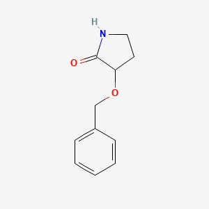 molecular formula C11H13NO2 B12311655 3-(Benzyloxy)pyrrolidin-2-one 