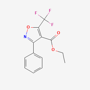 3-Phenyl-5-(trifluoromethyl)isoxazole-4-carboxylic acid ethyl ester