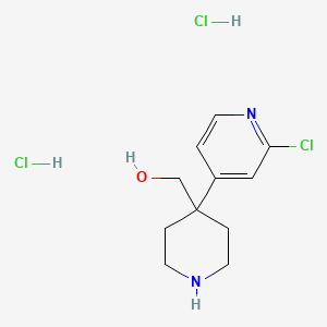 (4-(2-Chloropyridin-4-yl)piperidin-4-yl)methanol dihydrochloride