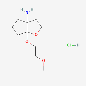 rac-(3aR,6aR)-6a-(2-methoxyethoxy)-hexahydro-2H-cyclopenta[b]furan-3a-amine hydrochloride