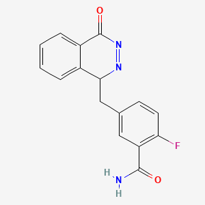 2-fluoro-5-[(4-oxo-1H-phthalazin-1-yl)methyl]benzamide